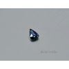 Sapphire natural pear 4.7x6.5 mm blue-green faceted, no treatment