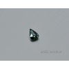 Saphir naturel poire 4.7x6.5 mm bleu-vert facetté, sans traitement