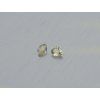 Saphir naturel poire 3.1x4.1 mm facetté jaune paire