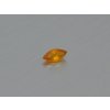 Safír přírodní markýz 3.3x7.0 mm fasetovaný oranžový