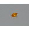 Saphir naturel marquise 3.3x7.0 mm facetté orange
