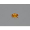 Safír přírodní markýz 3.3x7.0 mm fasetovaný oranžový