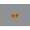 Saphir naturel marquise 3.3x7.0 mm facetté orange