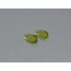 Olivine / Péridot naturel poire 6.0x8.9 mm facetté paire