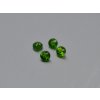 Chrom diopsid přírodní kulatý 4 mm fasetovaný