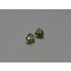 Moldavite natural heart 5.1x5.2 mm faceted