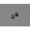 Moldavite naturlicher herz 5x5 mm facettiert