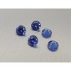 Sklo syntetické kulaté  5-6 mm barva modrá fasetovaný