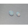 7866 opal synthetisches oval 4x6 5x7mm cabochon wei