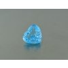 Topaz přírodní srdce 16.1x17.8 mm swiss modrý fasetovaný