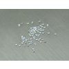 Saphir naturel rond 1.3 mm facetté blanc transparent