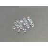 Topaze naturelle ronde 6.0 mm blanche transparente facettée