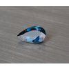 Topaze naturelle poire 7.5x13.0 mm london blue facettée