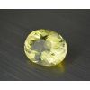 Quartz naturel ovale 19.0x23.6 mm facetté olive jaune