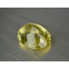 Quarz naturlicher oval 19.0x23.6 mm facettiert  olive gelb