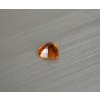 Turmalín přírodní srdce 5.7x5.8 mm oranžový fasetovaný