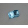 Topaze naturelle cushion 14.3x24.3 mm facettée sky blue