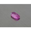 Rubis synthétique ovale 8x13 mm rose facetté
