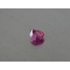 Rubis synthétique poire 7x8 mm rouge-rose facetté