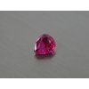 Rubis synthétique poire 7x8 mm rouge-rose facetté