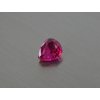 Ruby synthetischer  Birne 7x8 mm rot-rosa