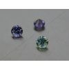 Alexandrite synthétique ronde changeant de couleur, différentes tailles