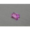 Rubis synthétique rectangle 4x6 mm rose facetté