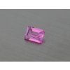 Rubis synthétique rectangle 4x6 mm rose facetté