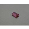 Rubis synthétique rectangle 7x11 mm rouge-rose facetté
