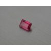 Rubis synthétique rectangle 7x11 mm rouge-rose facetté