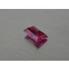 Rubis synthétique rectangle 8x12 mm rouge-rose facetté