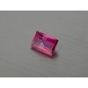 Rubis synthétique rectangle 8x12 mm rouge-rose facetté