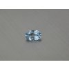 Spinel syntetický ovál 7x11 mm modrá barva sky topazu
