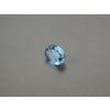 Spinel syntetický ovál 10x14 mm modrá barva swiss topazu