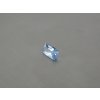Spinel syntetický osmiúhelník 6x10 mm modrá barva sky topazu