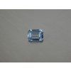 Spinelle synthétique octogone 8x11 mm couleur swiss blue Topaze
