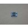 Spinelle synthétique octogone 8x13 mm couleur swiss blue Topaze
