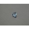 Spinel syntetický hruška 7x8 mm modrá barva sky topazu