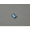 Spinell synthetisches  rechteck 6x8 mm blau farbe swiss Topas