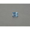 Spinelle synthétique rectangle 6x8 mm couleur swiss blue Topaze