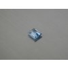 Spinel syntetický obdélník 7x9 mm modrá barva swiss topazu