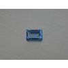 Spinelle synthétique rectangle 7x11 mm couleur bleu london Topaze