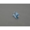 Spinel syntetický obdélník 8x11 mm modrá barva sky topazu