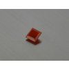 Cornaline naturelle carré 6x6 mm facettée