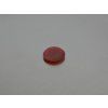 Cornaline naturelle ronde 12 mm cabochon plate