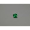 Sklo syntetické ovál 6x8 mm zelený barvy smaragd fasetovaný