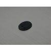 Onyx naturel ovale 12x16 mm  noir percé cabochon