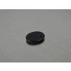 Onyx naturel ovale 12x16 mm  noir percé cabochon