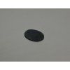 Onyx naturel ovale 13x18 mm  cabochon plat noir