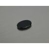 Onyx naturel ovale 13x18 mm  cabochon plat noir